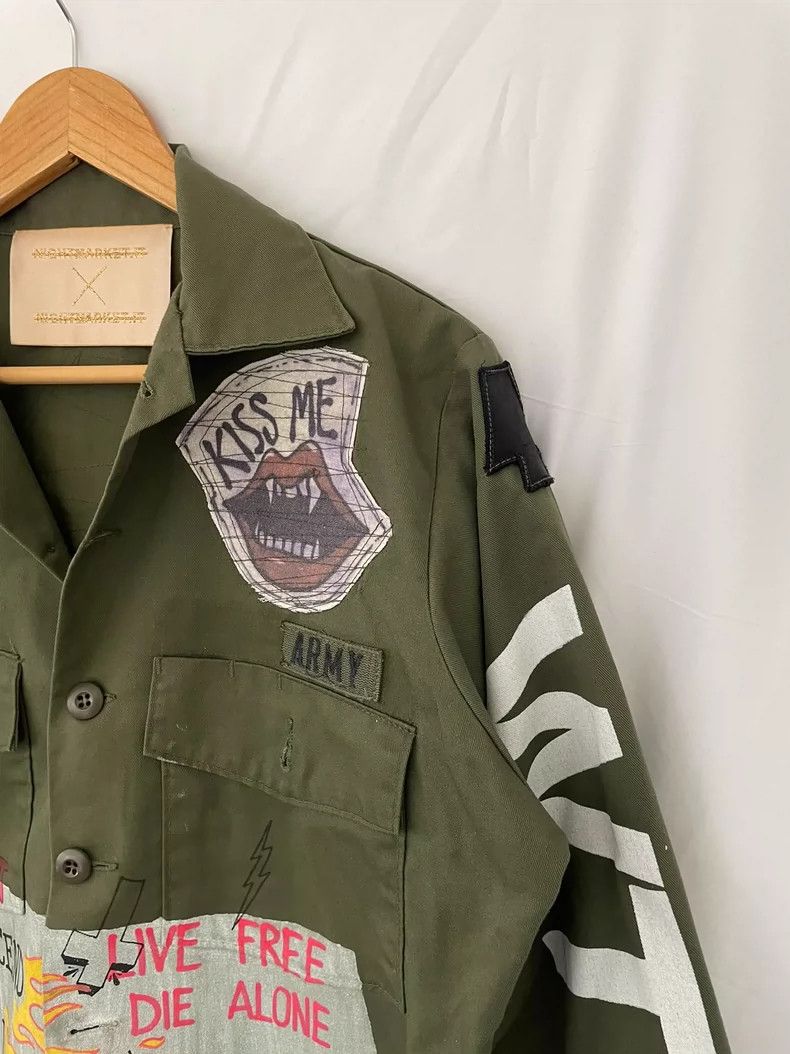 Vetements Cropped Military Jacket with Unique Designs Size ONE SIZE - 3 Thumbnail