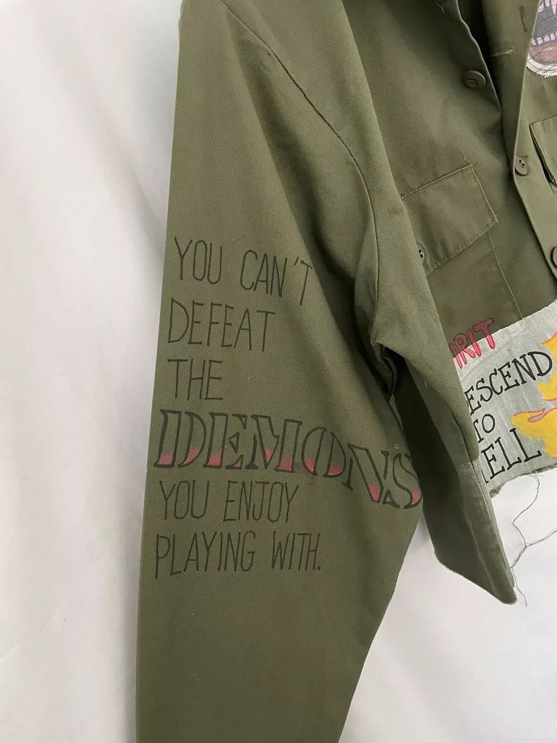 Vetements Cropped Military Jacket with Unique Designs Size ONE SIZE - 5 Thumbnail