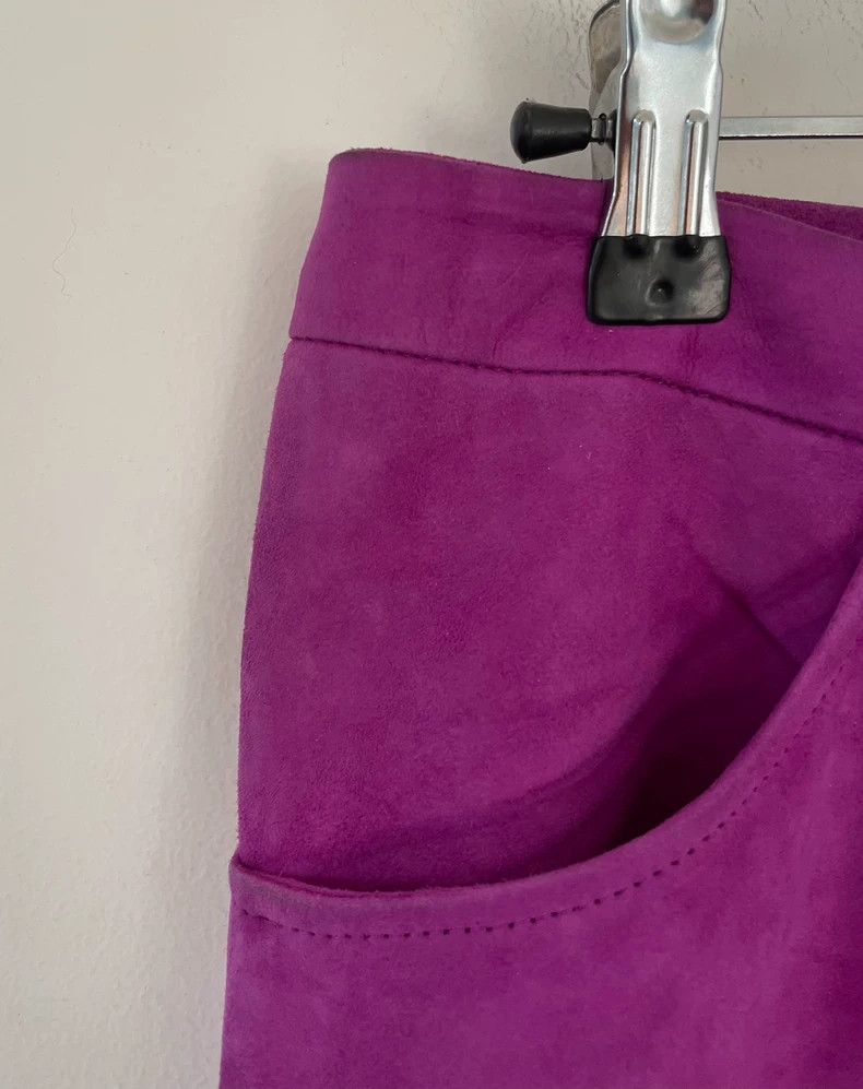 Versace Gianni Versace Purple Leather Pants Size 40" / US 18 - 5 Thumbnail