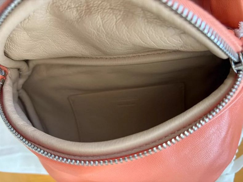 Jil Sander Coral Leather Small Bag