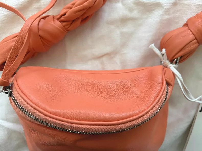 Jil Sander Coral Leather Small Bag