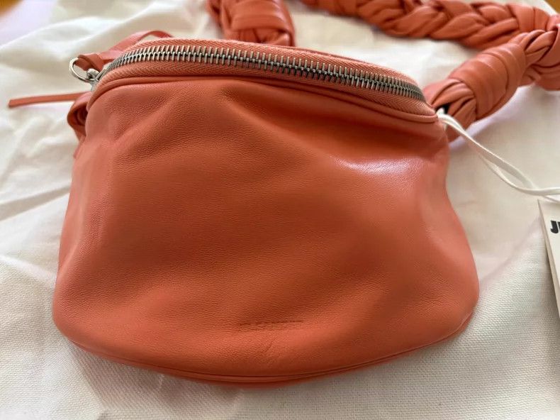 Jil Sander Coral Leather Small Bag