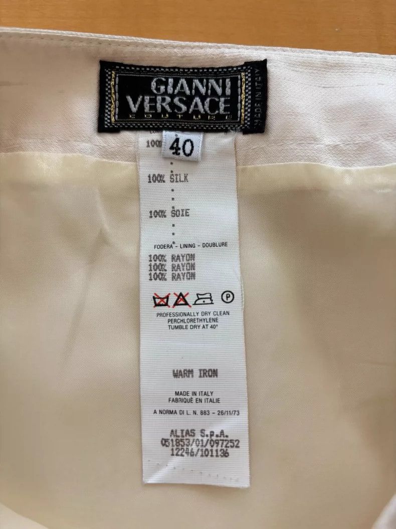 Versace Gianni Versace Women's Silk Midi Skirt Size 40" / US 18 - 5 Thumbnail