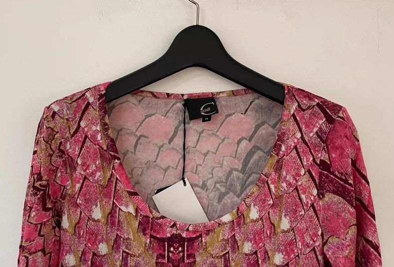 Just Cavalli Just Cavalli Pink Fish Scale Top Size M / US 6-8 / IT 42-44 - 3 Thumbnail