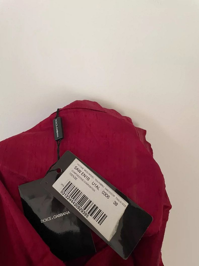 Dolce & Gabbana Silk Stand Collar Blouse for Women Size M / US 6-8 / IT 42-44 - 7 Thumbnail