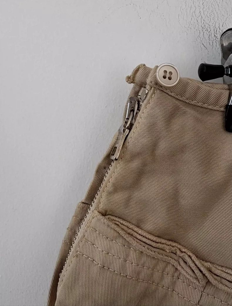 Prada Prada Pleated Skirt in Khaki Color Size 42" / US 20 - 3 Thumbnail