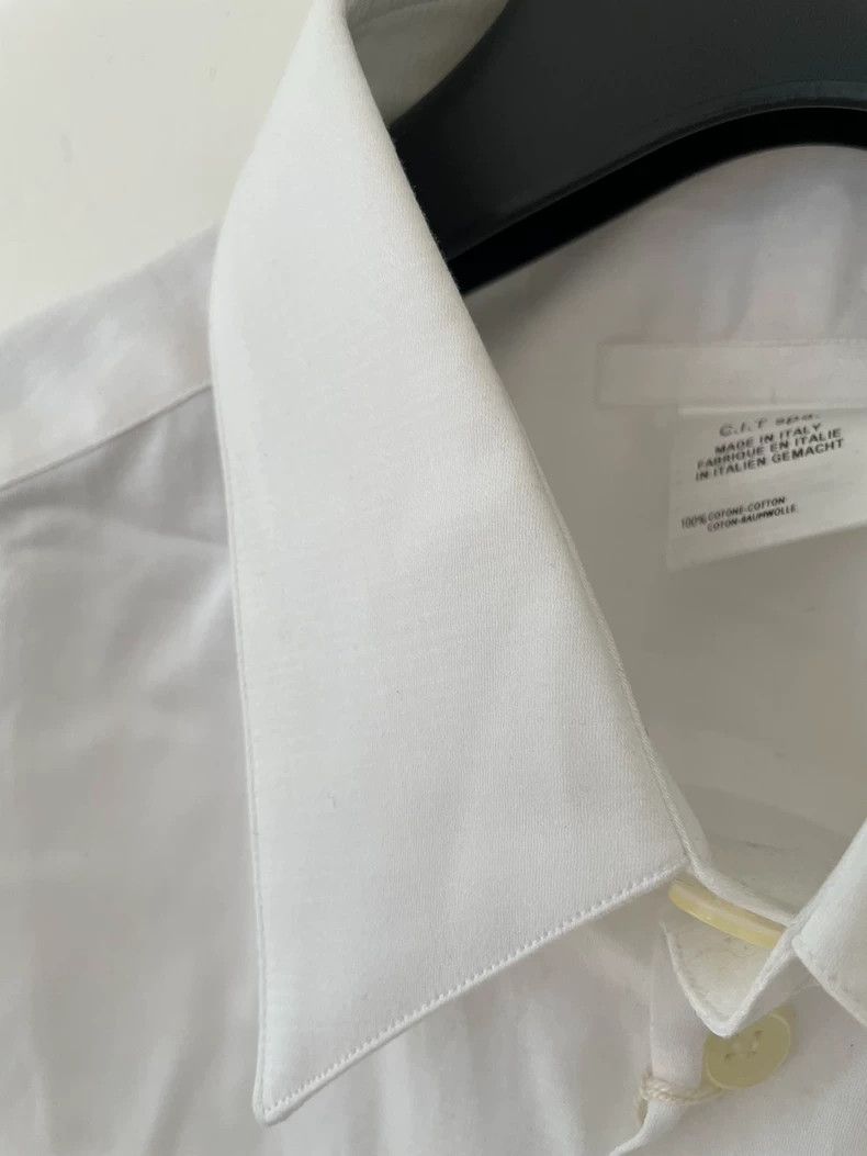 Helmut Lang Helmut Lang White Button-Up Shirt for Women Size L / US 10 / IT 46 - 4 Thumbnail