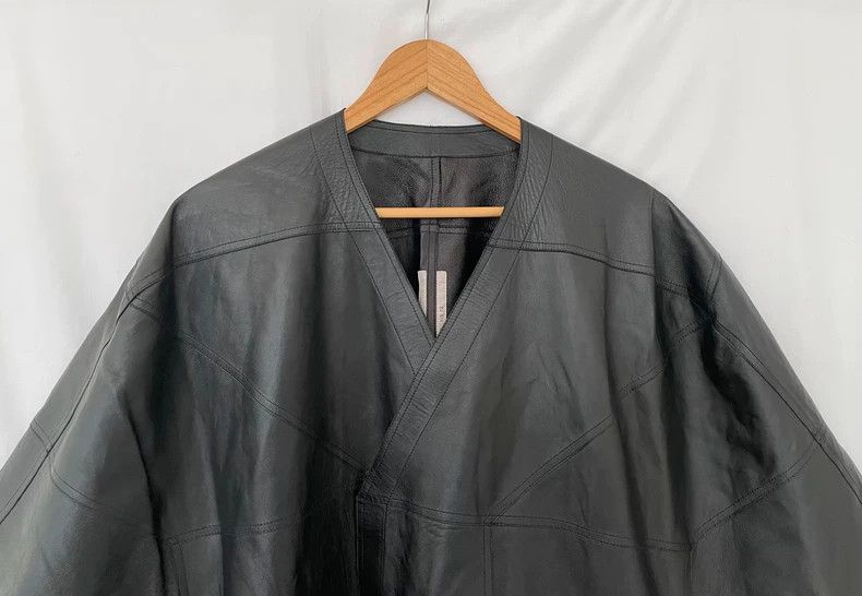 Rick Owens Rick Owens Leather Short Sleeve Coat Size M / US 6-8 / IT 42-44 - 4 Thumbnail