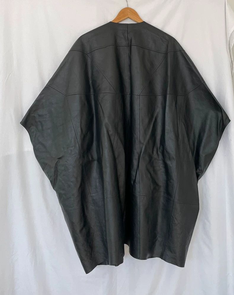 Rick Owens Rick Owens Leather Short Sleeve Coat Size M / US 6-8 / IT 42-44 - 2 Thumbnail