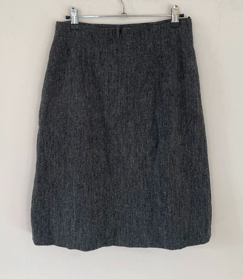 Versace Versace Women's Wool Blend Midi Skirt Size 42" / US 20 - 2 Thumbnail