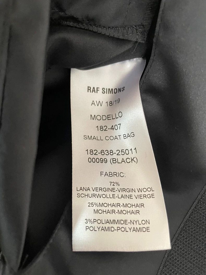 Raf Simons Raf Simons Black Wool One-Shoulder Bag Size ONE SIZE - 7 Thumbnail