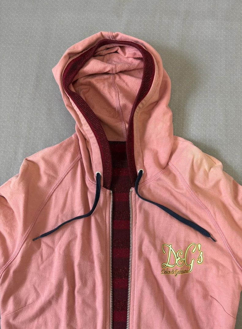 Dolce & Gabbana Dolce&Gabbana Pink Hoodie with Knit Back Size S / US 4 / IT 40 - 3 Thumbnail