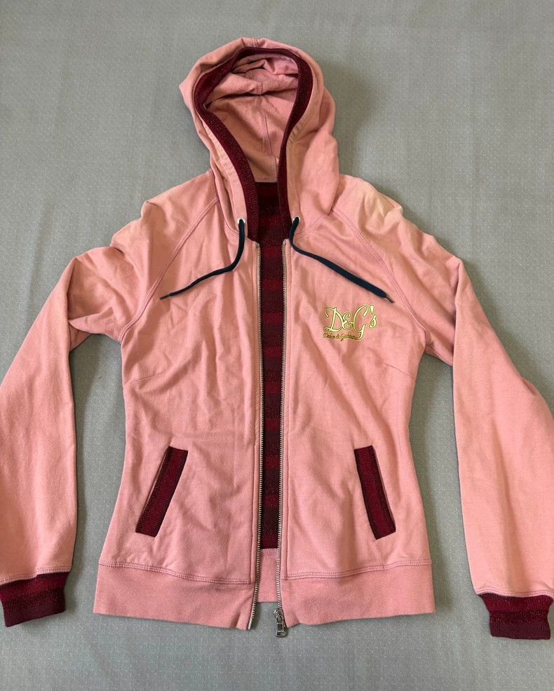 Dolce & Gabbana Dolce&Gabbana Pink Hoodie with Knit Back Size S / US 4 / IT 40 - 2 Thumbnail