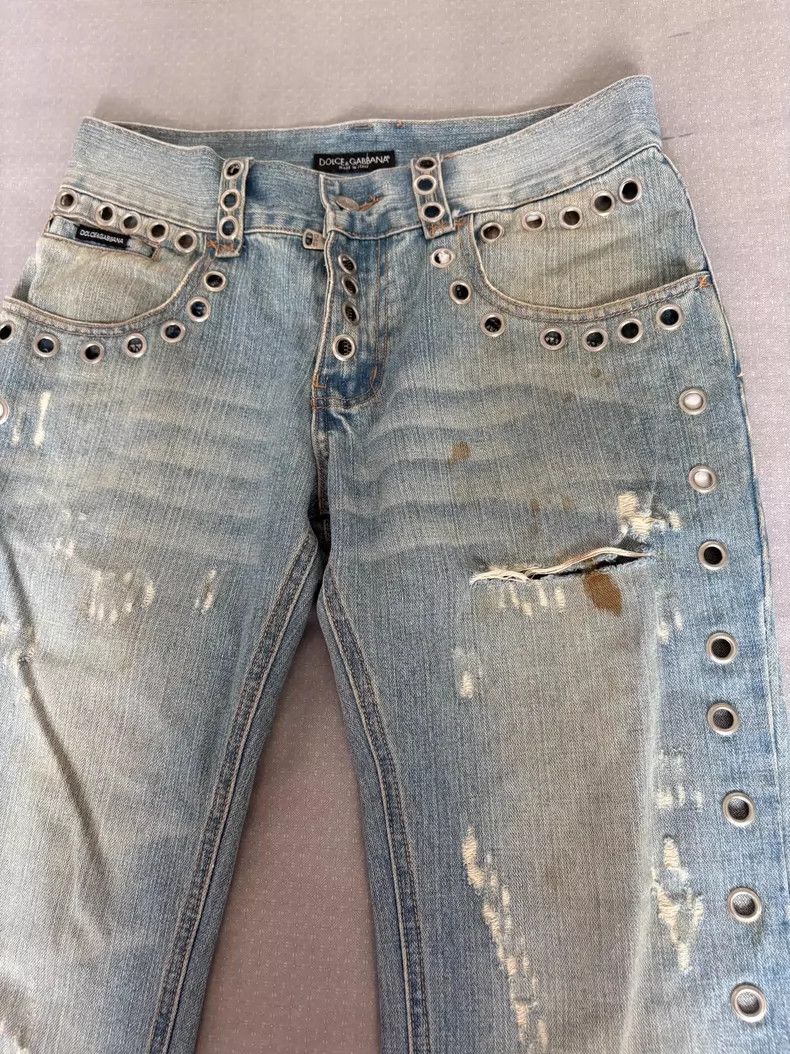 Dolce & Gabbana Dolce&Gabbana Vintage Distressed Denim Pants Size 34" / US 12 / IT 48 - 5 Thumbnail