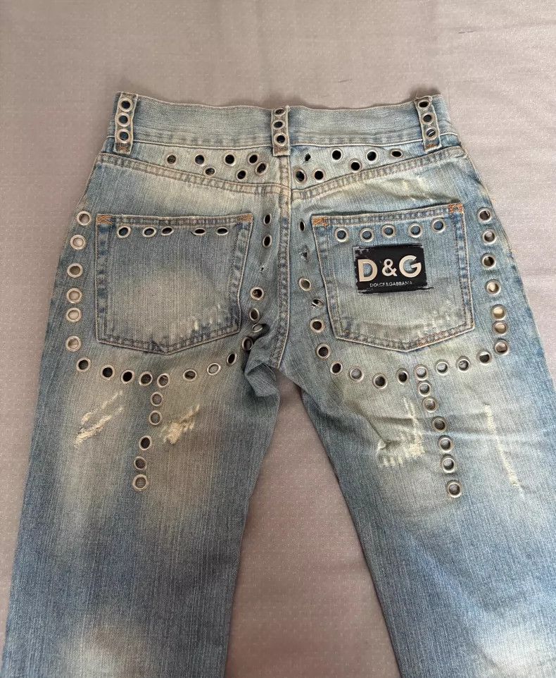 Dolce & Gabbana Dolce&Gabbana Vintage Distressed Denim Pants Size 34" / US 12 / IT 48 - 9 Thumbnail