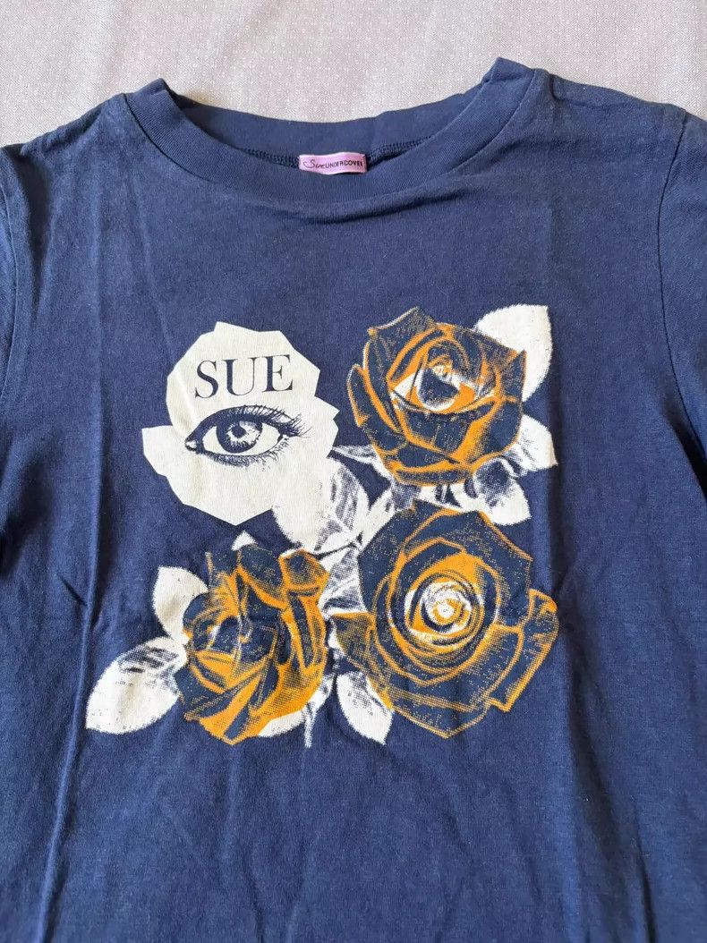 Undercover Floral Mesh Panel Short Sleeve T-Shirt Size S / US 4 / IT 40 - 3 Thumbnail