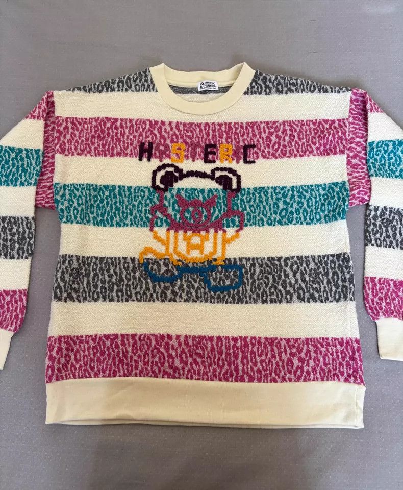 Hysteric Glamour Colorful Knit Sweatshirt with Bear Design Size M / US 6-8 / IT 42-44 - 2 Thumbnail