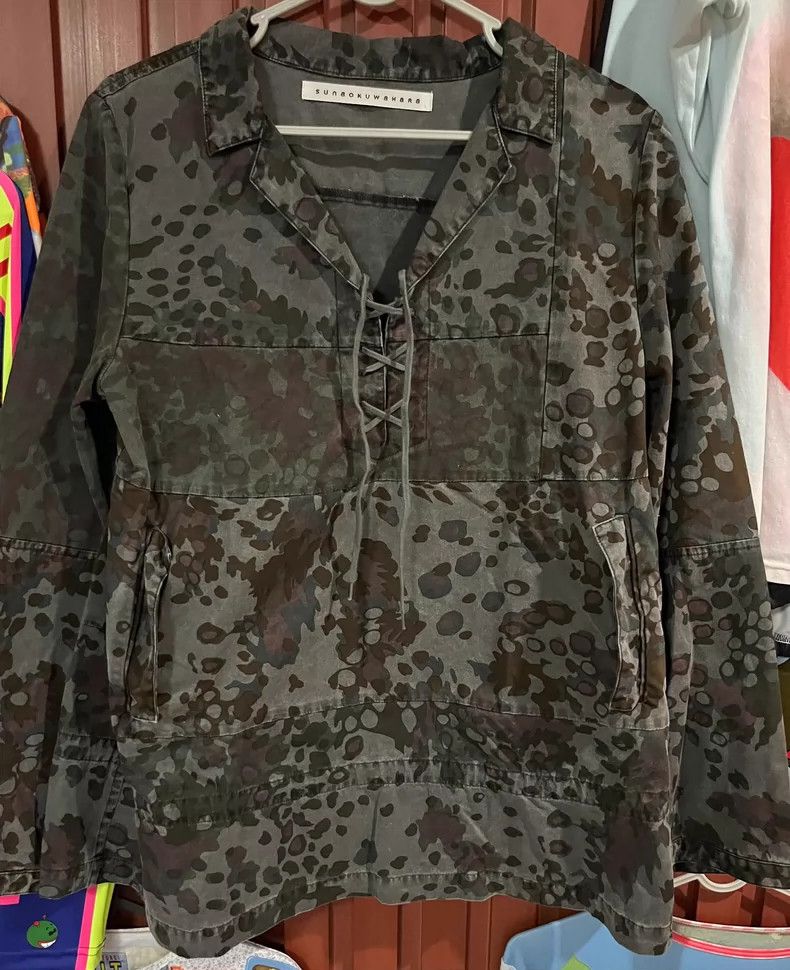 Yohji Yamamoto Camouflage Patchwork Top by Sunao Kuwahara Size M / US 6-8 / IT 42-44 - 2 Thumbnail
