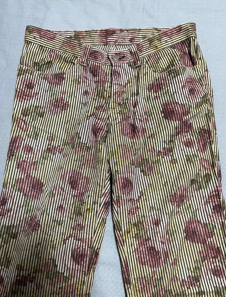 Yohji Yamamoto Vintage Floral Striped Pants Size 30" / US 8 / IT 44 - 4 Thumbnail