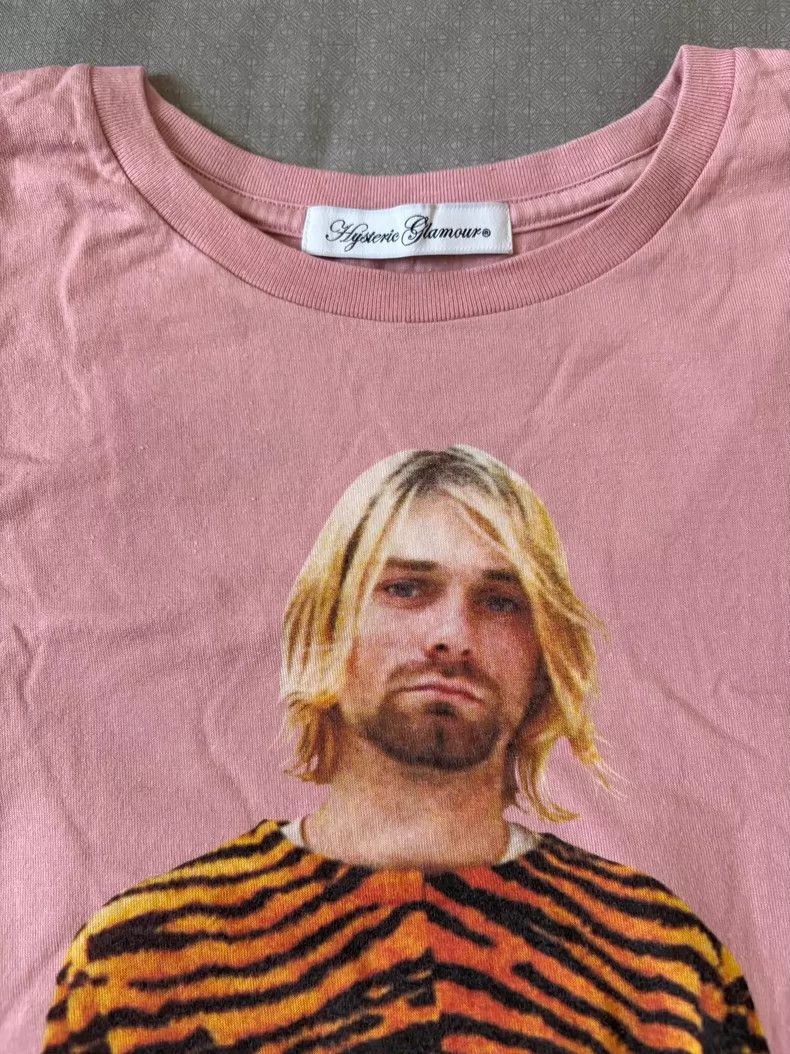 Hysteric Glamour Pink Vintage Kurt Cobain Graphic T-Shirt Size S / US 4 / IT 40 - 5 Thumbnail