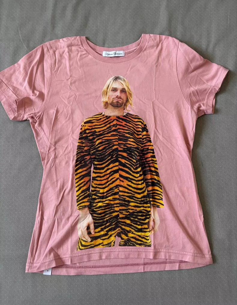 Hysteric Glamour Pink Vintage Kurt Cobain Graphic T-Shirt Size S / US 4 / IT 40 - 3 Thumbnail
