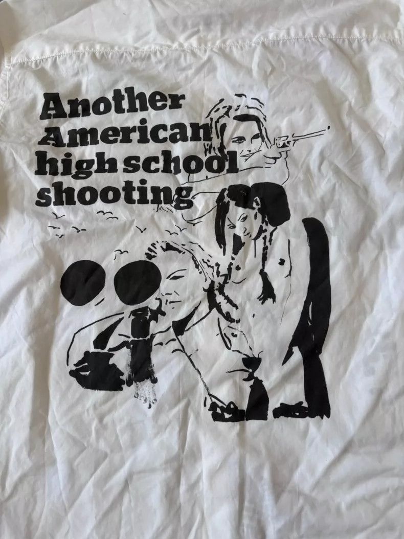 Hysteric Glamour Vintage Graphic Long Sleeve White Shirt Size L / US 10 / IT 46 - 7 Thumbnail
