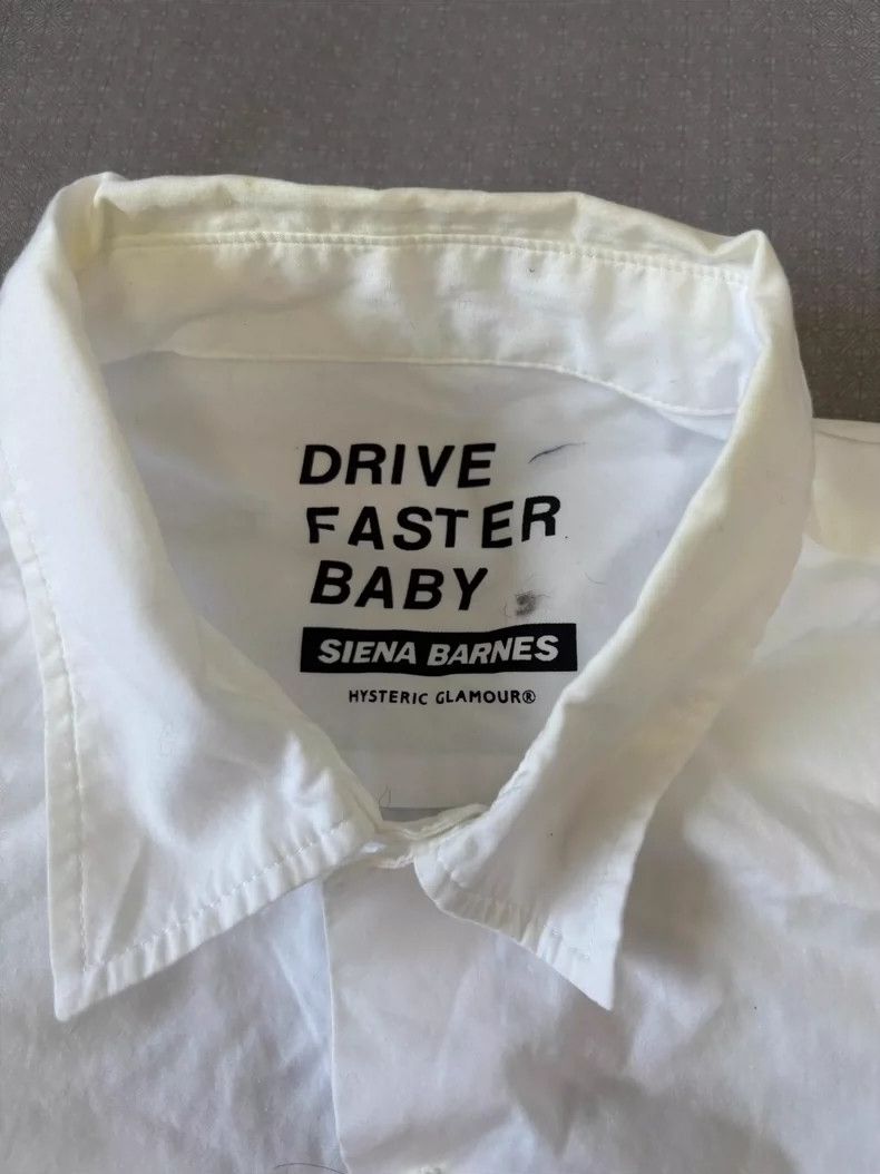 Hysteric Glamour Vintage Graphic Long Sleeve White Shirt Size L / US 10 / IT 46 - 5 Thumbnail
