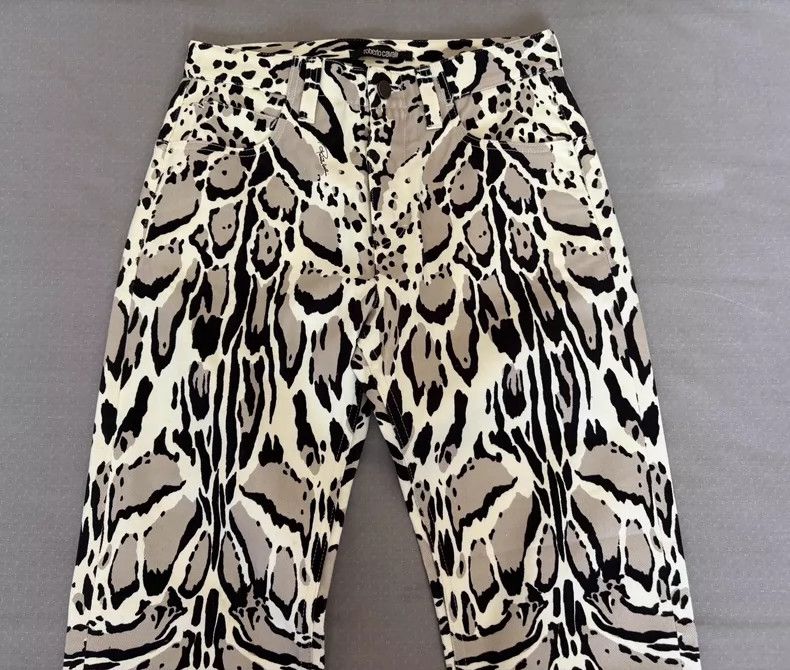 Just Cavalli Vintage Leopard Print Trousers by Roberto Cavalli Size 34" / US 12 / IT 48 - 2 Thumbnail