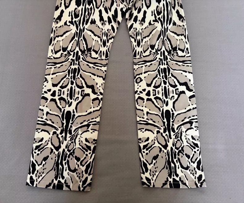 Just Cavalli Vintage Leopard Print Trousers by Roberto Cavalli Size 34" / US 12 / IT 48 - 8 Thumbnail