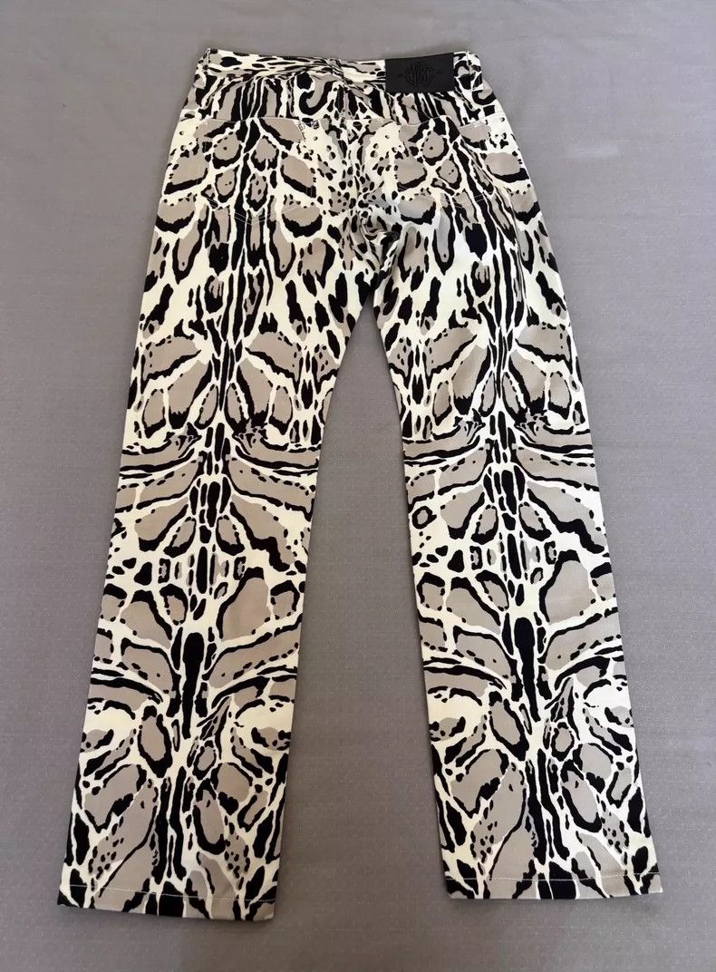 Just Cavalli Vintage Leopard Print Trousers by Roberto Cavalli Size 34" / US 12 / IT 48 - 6 Thumbnail
