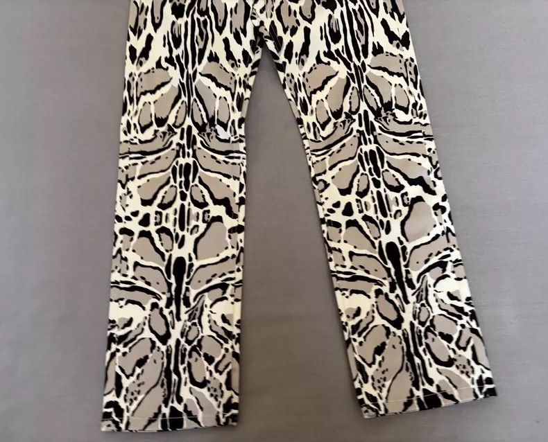 Just Cavalli Vintage Leopard Print Trousers by Roberto Cavalli Size 34" / US 12 / IT 48 - 3 Thumbnail