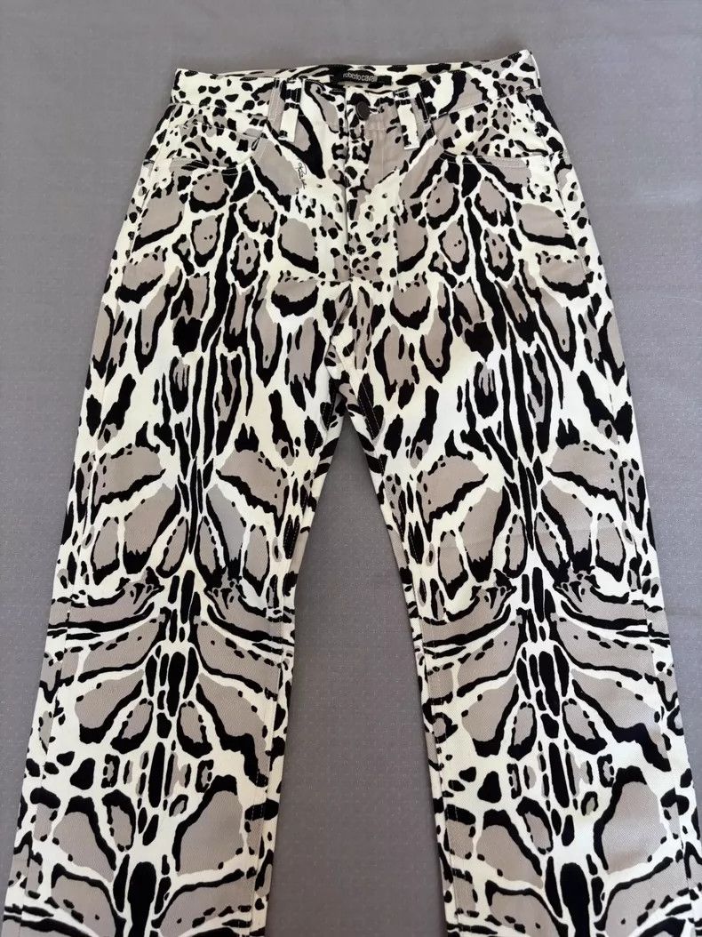 Just Cavalli Vintage Leopard Print Trousers by Roberto Cavalli Size 34" / US 12 / IT 48 - 4 Thumbnail
