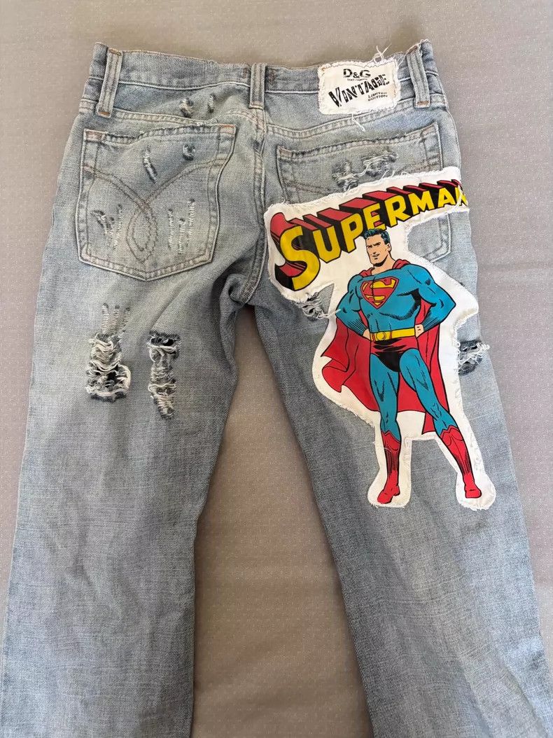 Dolce & Gabbana Distressed Dolce&Gabbana Denim Jeans with Patches Size 28" / US 6 / IT 42 - 7 Thumbnail