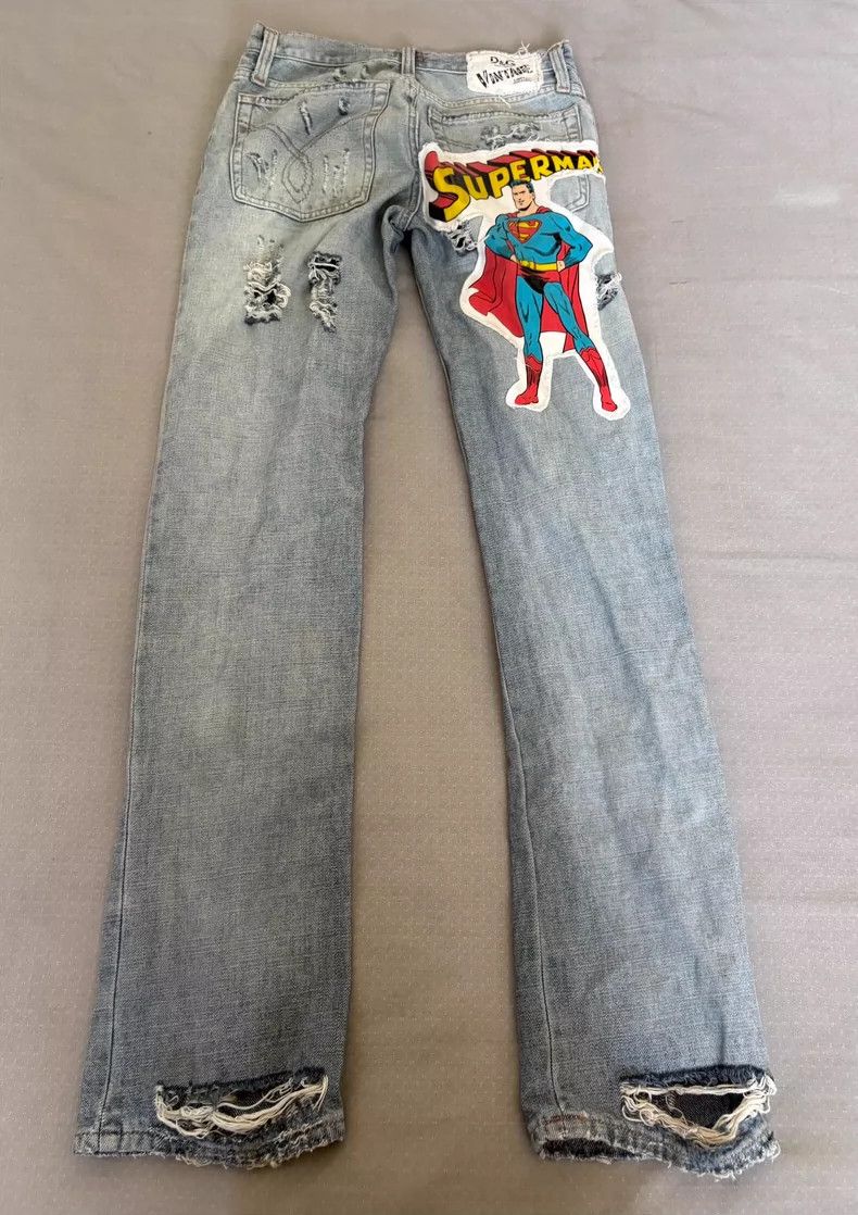 Dolce & Gabbana Distressed Dolce&Gabbana Denim Jeans with Patches Size 28" / US 6 / IT 42 - 2 Thumbnail