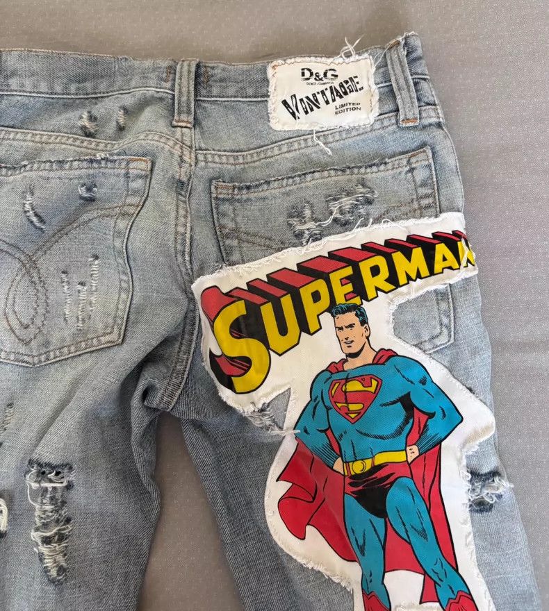 Dolce & Gabbana Distressed Dolce&Gabbana Denim Jeans with Patches Size 28" / US 6 / IT 42 - 9 Thumbnail
