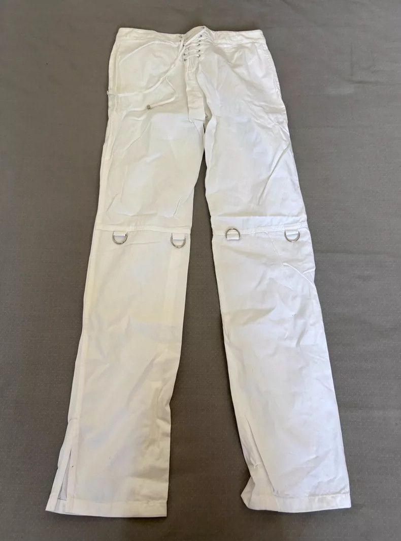 Dolce & Gabbana Dolce&Gabbana White Adjustable Button Pants Size 24" / US 00 / IT 34 - 6 Thumbnail