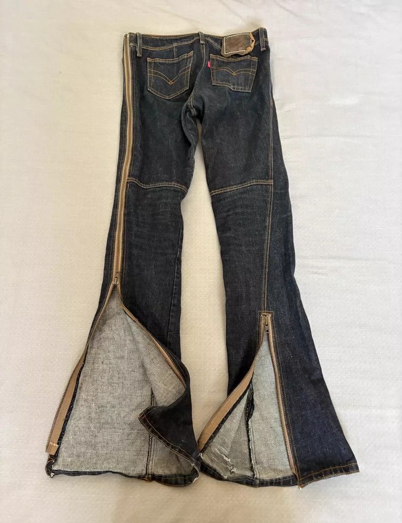 Yohji Yamamoto Vintage Jungle Cat Detachable Zip Jeans Size 24" / US 00 / IT 34 - 2 Thumbnail