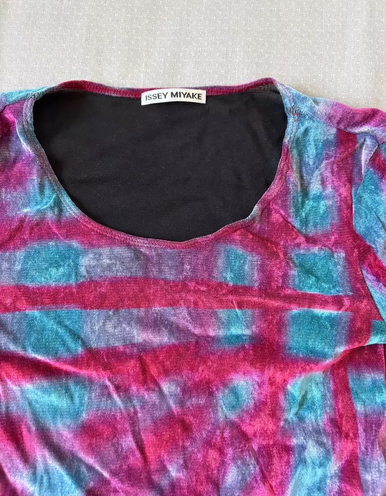 Issey Miyake Issey Miyake Vintage Artistic Velvet Top Size M / US 6-8 / IT 42-44 - 3 Thumbnail