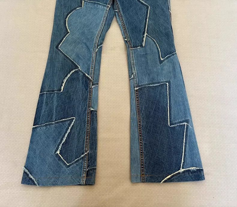 Yohji Yamamoto Vintage Patchwork Denim Pants Size 27" / US 4 / IT 40 - 4 Thumbnail