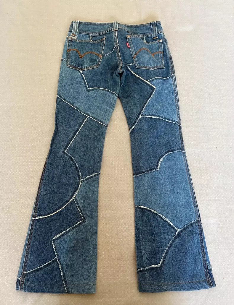 Yohji Yamamoto Vintage Patchwork Denim Pants Size 27" / US 4 / IT 40 - 2 Thumbnail