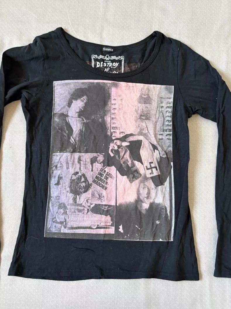 Hysteric Glamour Vintage Printed Long Sleeve T-shirt Size M / US 6-8 / IT 42-44 - 3 Thumbnail