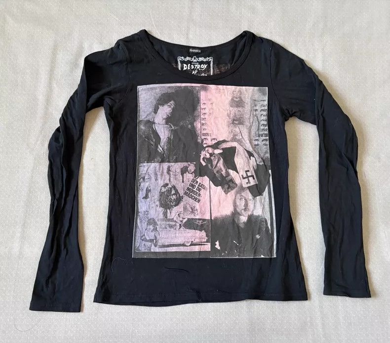 Hysteric Glamour Vintage Printed Long Sleeve T-shirt Size M / US 6-8 / IT 42-44 - 4 Thumbnail