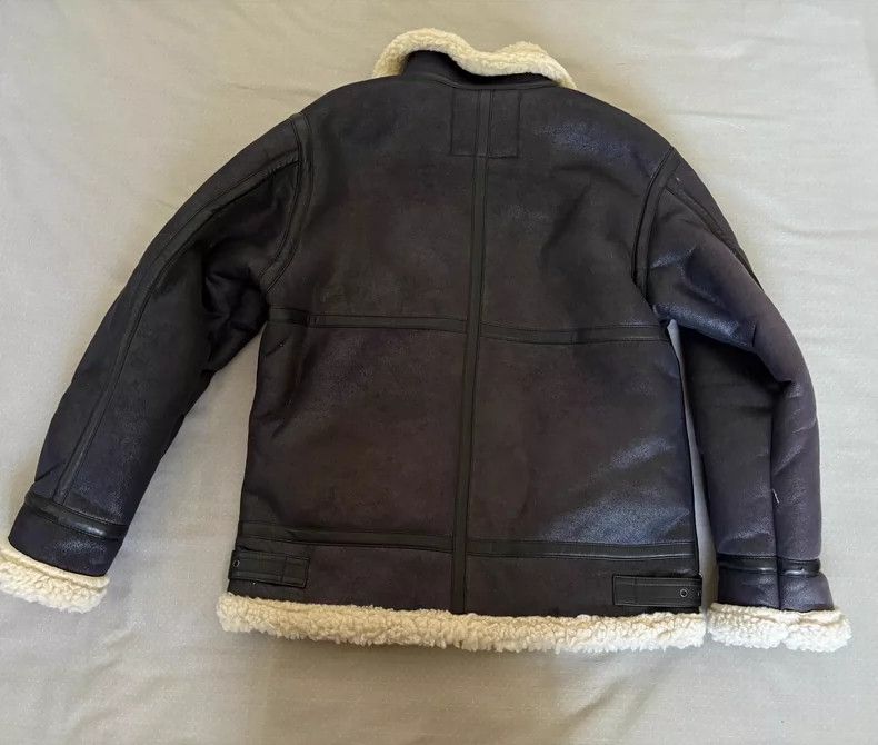 Yohji Yamamoto Alpha B-3 Flight Jacket with Shearling Trim Size L / US 10 / IT 46 - 8 Thumbnail