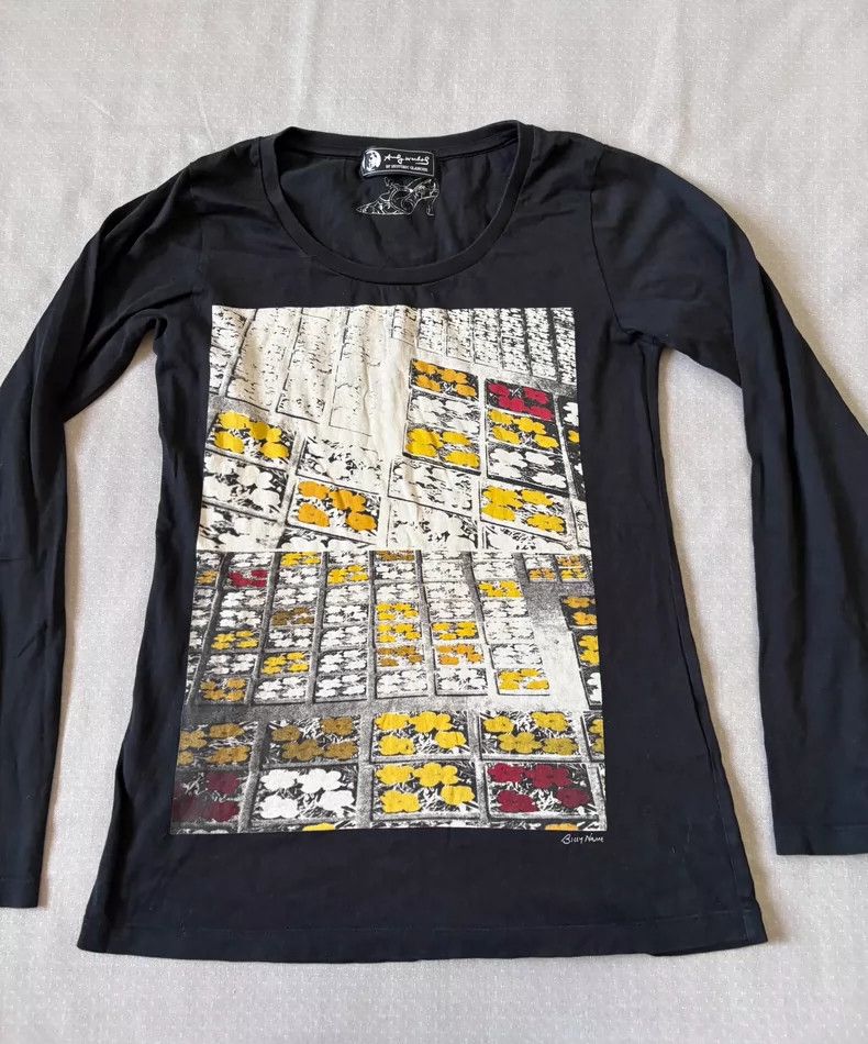 Hysteric Glamour Vintage Long Sleeve Floral Graphic T-Shirt Size M / US 6-8 / IT 42-44 - 2 Thumbnail