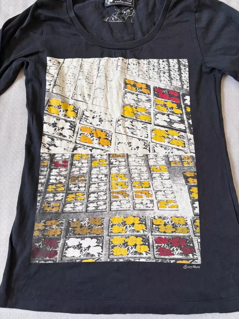 Hysteric Glamour Vintage Long Sleeve Floral Graphic T-Shirt Size M / US 6-8 / IT 42-44 - 3 Thumbnail