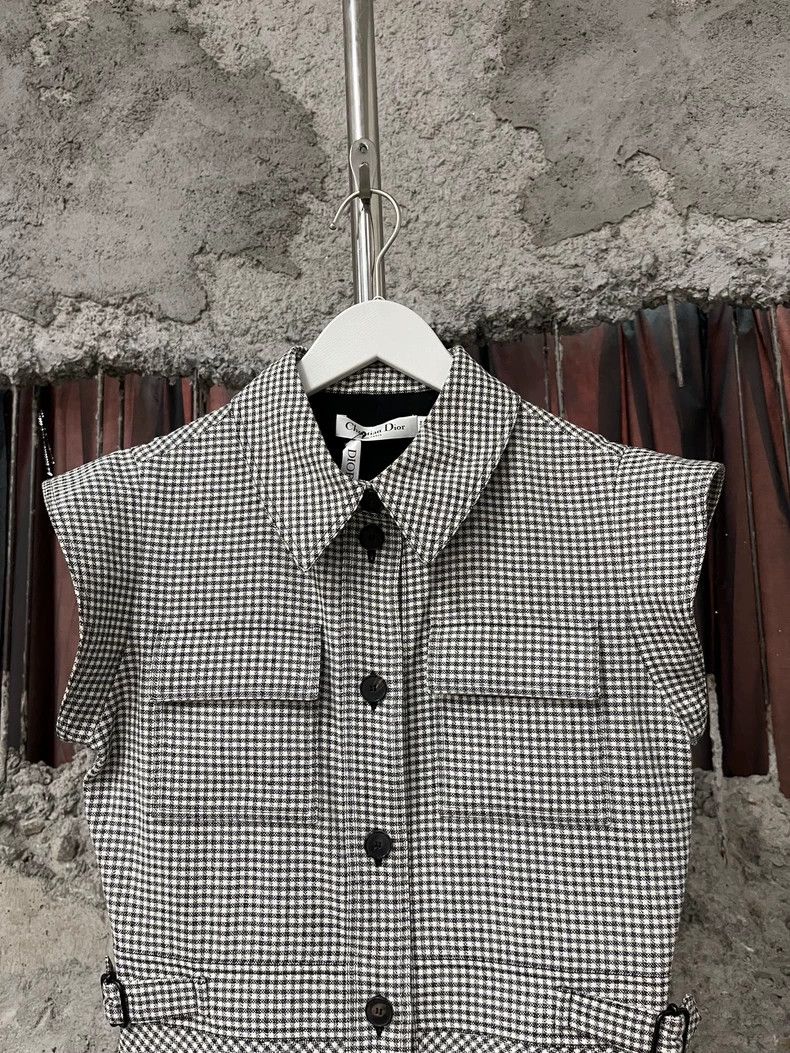 Dior Dior Black and White Gingham Dress Size S / US 4 / IT 40 - 3 Thumbnail
