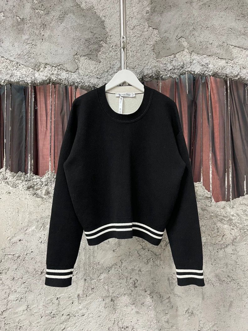 Dior Dior Black and White Sweater with J'ADIOR Size S / US 4 / IT 40 - 2 Thumbnail