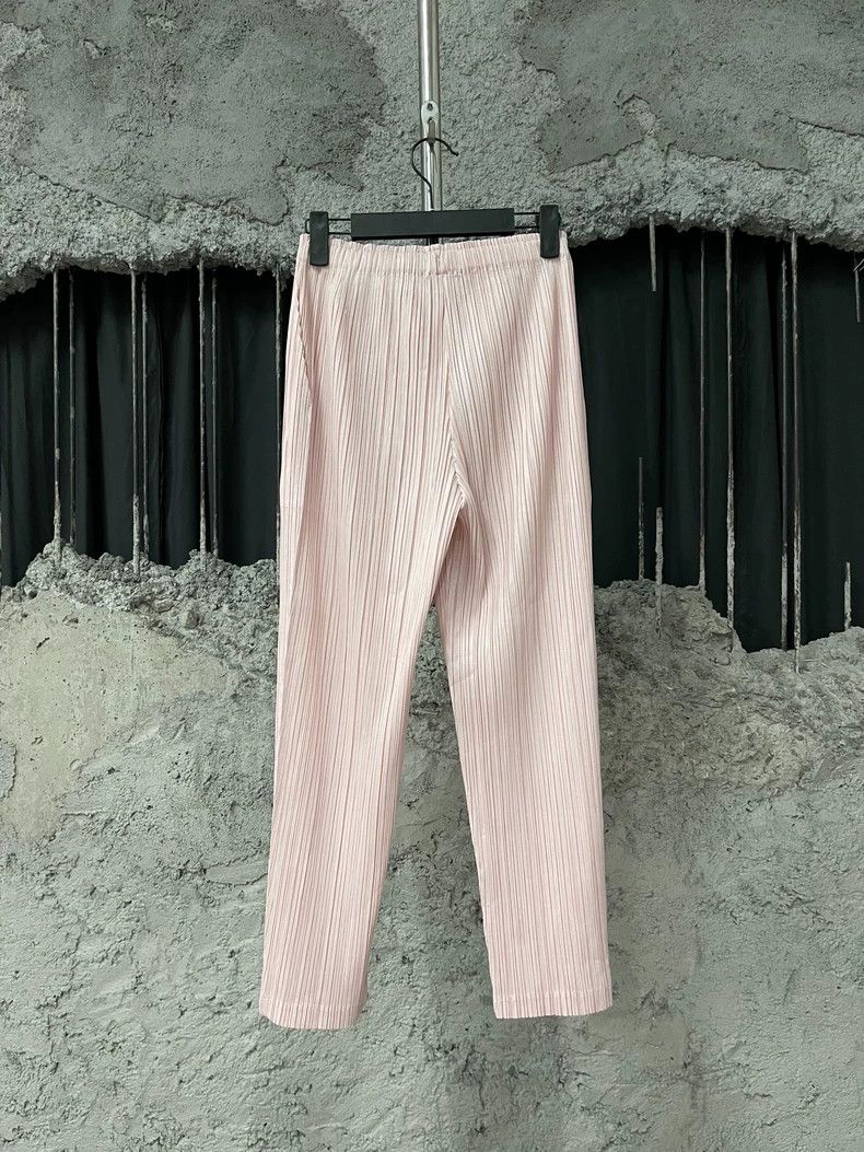 Issey Miyake Issey Miyake Pink Pleated Pants Size 23" - 2 Thumbnail