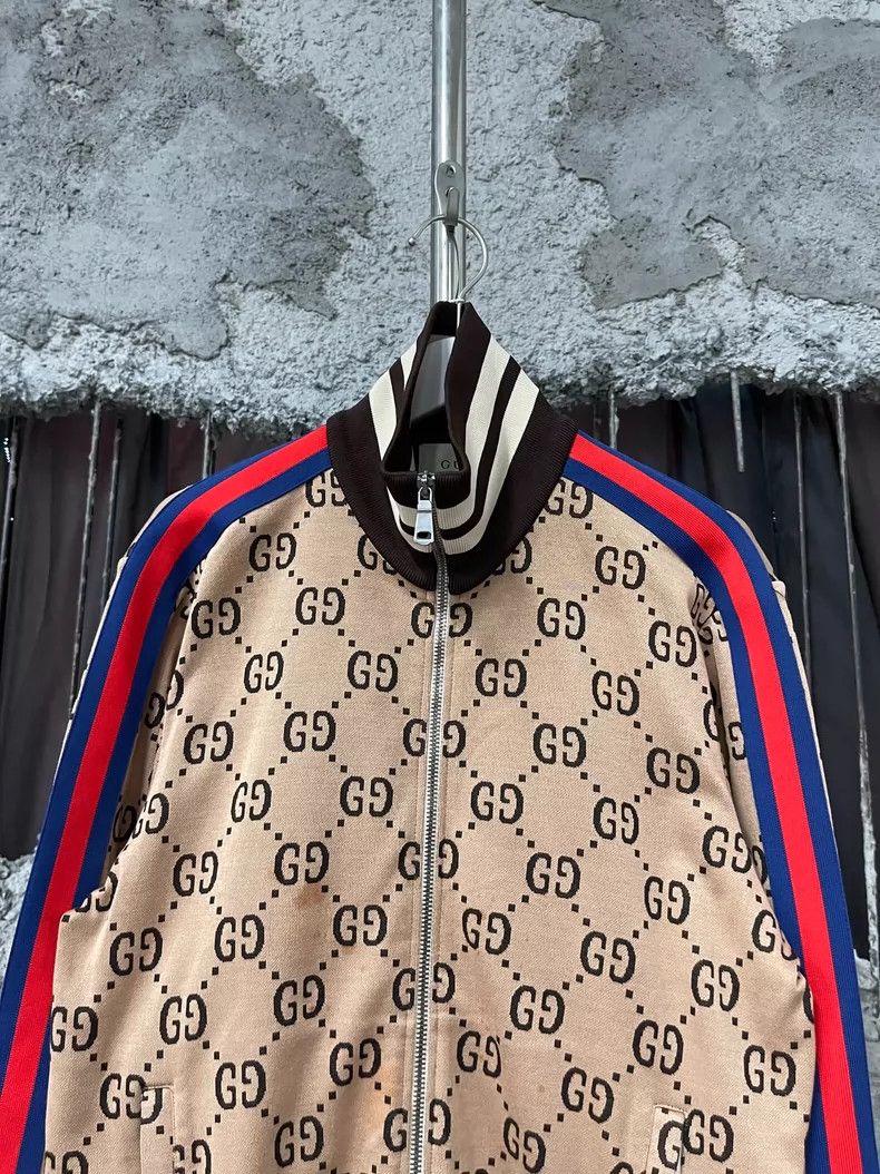 Gucci Gucci Logo Track Jacket with Stripes Size S / US 4 / IT 40 - 3 Thumbnail