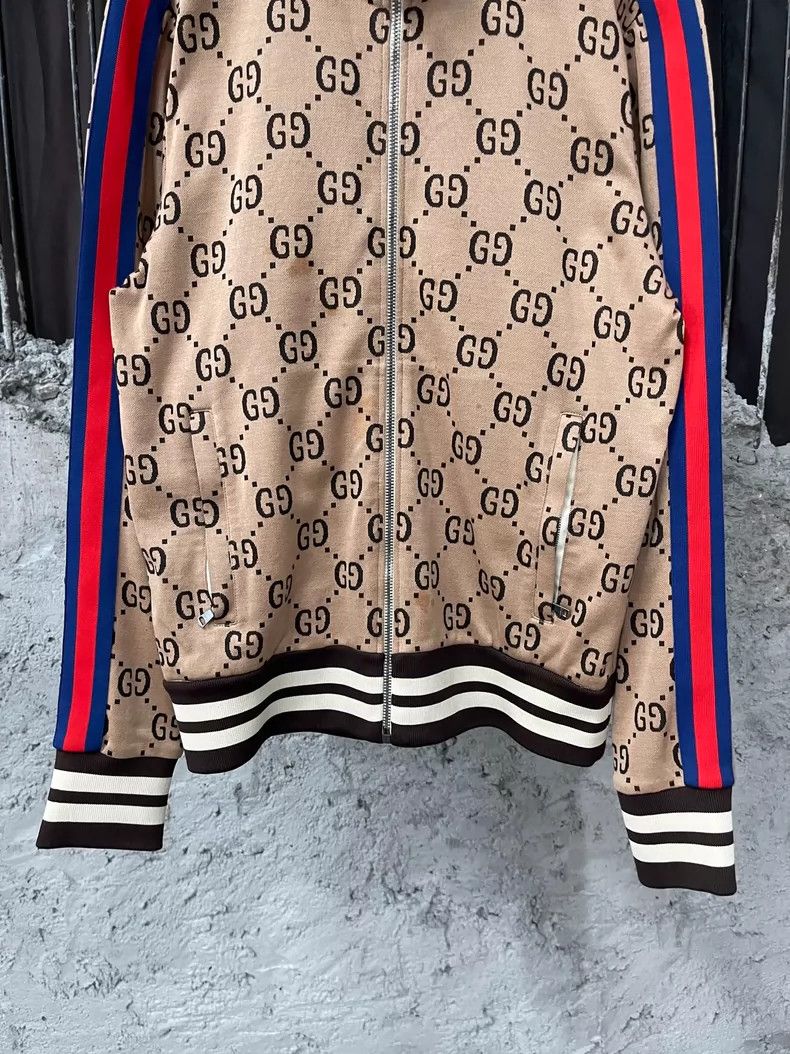 Gucci Gucci Logo Track Jacket with Stripes Size S / US 4 / IT 40 - 4 Thumbnail